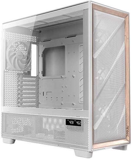 Antec Flux Pro Gaming Full Tower Κουτί Υπολογιστή με Πλαϊνό Παράθυρο Λευκό - Image 1