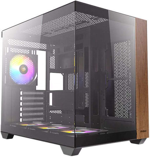 Antec CX800 RGB Gaming Midi Tower Κουτί Υπολογιστή με Πλαϊνό Παράθυρο Wood - Image 1