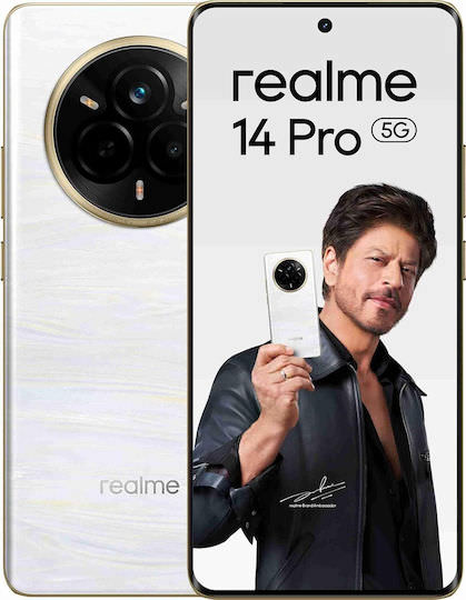 Realme 14 Pro+ 5G Dual SIM (12/512GB) Pearl White - Image 1