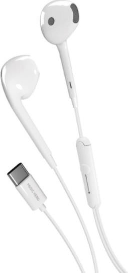 SBS Music Hero In-ear Handsfree Ακουστικά με Βύσμα USB-C Λευκό - Image 1