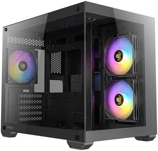 Antec CX600M ARGB Gaming Mini Tower Κουτί Υπολογιστή με Πλαϊνό Παράθυρο Μαύρο - Image 1