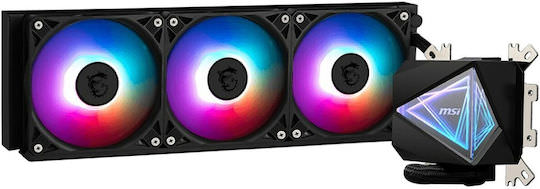 MSI MAG CoreLiquid Υδρόψυξη Επεξεργαστή Τριπλού Ανεμιστήρα 120mm για Socket AM4/AM5/1700/1200/115x με ARGB Φωτισμό - Image 1