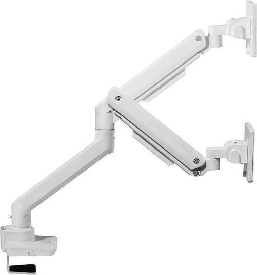 Equip TischHolder Βάση Γραφείου για 2 Οθόνες έως 49" με Βραχίονα Λευκή - Image 1