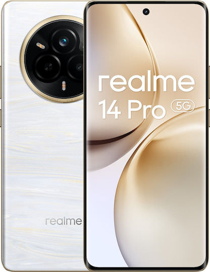 Realme 14 Pro 5G Dual SIM (12/512GB) Pearl White - Image 1