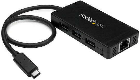StarTech USB 3.0 Hub 3 Θυρών με σύνδεση USB-C - Image 1