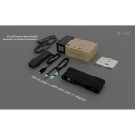 i-tec USB-C Docking Station με HDMI/DisplayPort 4K PD Ethernet και σύνδεση 2 Οθονών Μαύρο (CADUA4KDOCKPDB100) - Image 3