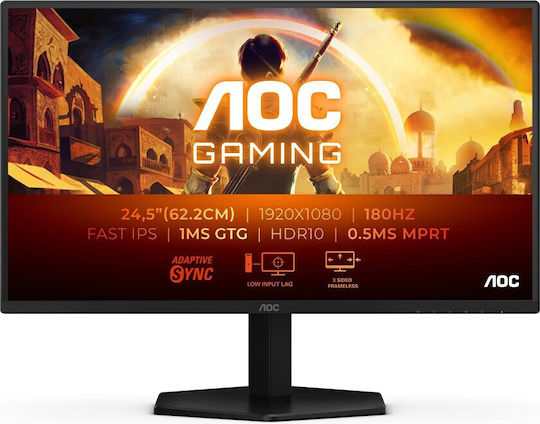AOC 25G42E IPS HDR Gaming Monitor 24.5" FHD 1920x1080 180Hz με Χρόνο Απόκρισης 1ms GTG - Image 1