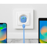 Puro Φορτιστής Χωρίς Καλώδιο GaN με Θύρα USB-C 20W Power Delivery Μπλε (PUFCMTCUSBC20WGBLUE) - Image 2