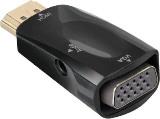 SBS Μετατροπέας HDMI male σε VGA female 1τμχ (ECITADHDMIVGAK) - Image 1