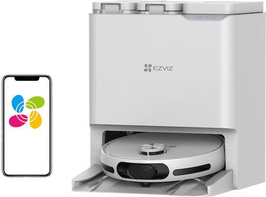 Ezviz CS-RS20-PRO-PGA2 Σκούπα Ρομπότ για Σκούπισμα & Σφουγγάρισμα με Χαρτογράφηση και Wi-Fi Λευκή - Image 1