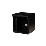 Equip Επιτοίχια Καμπίνα Rack 30x30cm Μαύρο EWM-06-3030-B