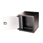 Equip Επιτοίχια Καμπίνα Rack 30x30cm Μαύρο EWM-06-3030-B - Image 2