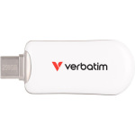 Verbatim 256GB USB 2.0 Stick με σύνδεση USB-C Λευκό