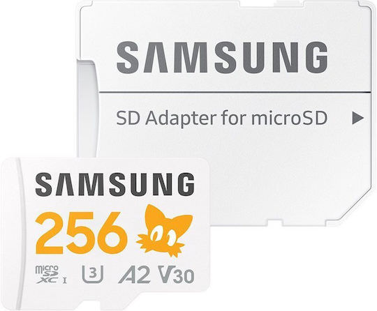 Samsung PRO Plus microSDXC 256GB Class 10 U3 V30 A2 UHS-I με αντάπτορα - Image 1