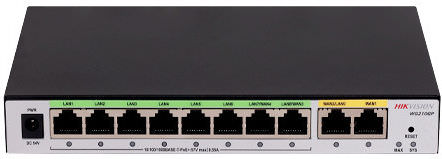 All-in-one Router 2 X Rj45 Gigabit 8 X Rj45 Poe Gigabit Behavior Management Hikvision Ds-3wg210gp-si - Image 1