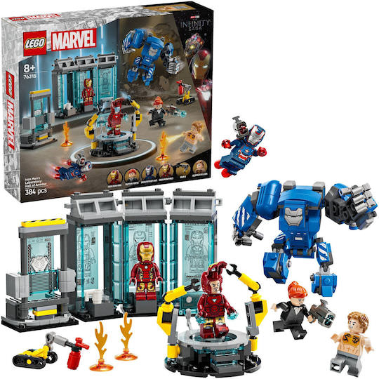 LEGO Marvel Iron Man's Laboratory - Hall of Armor για 8+ Ετών 384τμχ - Image 1