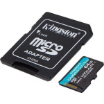 Kingston Canvas Go Plus microSDXC 64GB Class 10 U3 V30 A2 UHS-I με αντάπτορα - Image 2