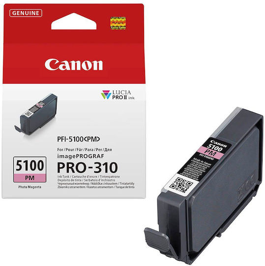 Canon PFI-5100 Γνήσιο Μελάνι Εκτυπωτή InkJet Photo Ματζέντα / Ματζέντα (6957C001) - Image 1
