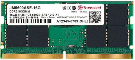 Transcend DDR5 με Module 1x16GB και Ταχύτητα 5600 για Laptop - Image 1