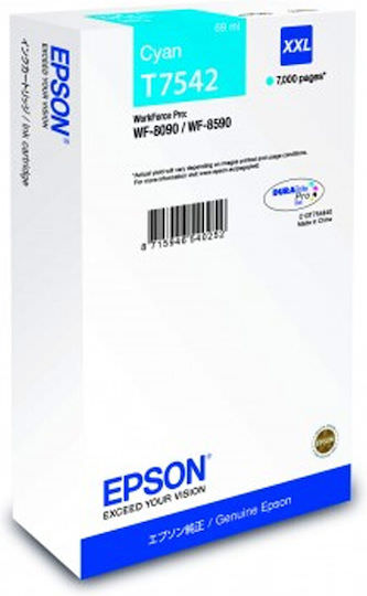 Epson T75424N Γνήσιο Μελάνι Εκτυπωτή InkJet Κυανό (C13T75424N) - Image 1