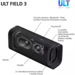 Sony ULT FIELD 3 Αδιάβροχο Ηχείο Bluetooth 27W με Διάρκεια Μπαταρίας έως 24 ώρες Μαύρο - Image 3