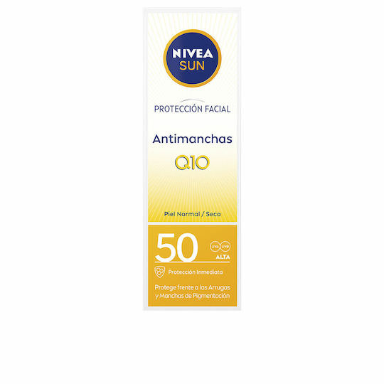 Nivea Q10 Anti Age Αδιάβροχη Αντηλιακή Κρέμα Προσώπου SPF50 50ml - Image 1