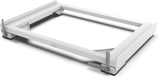 Meliconi 070-0644 Ρυθμιζόμενη Βάση Πλυντηρίου/Στεγνωτηρίου από Πλαστικό με Ρόδες 60x60εκ. - Image 1