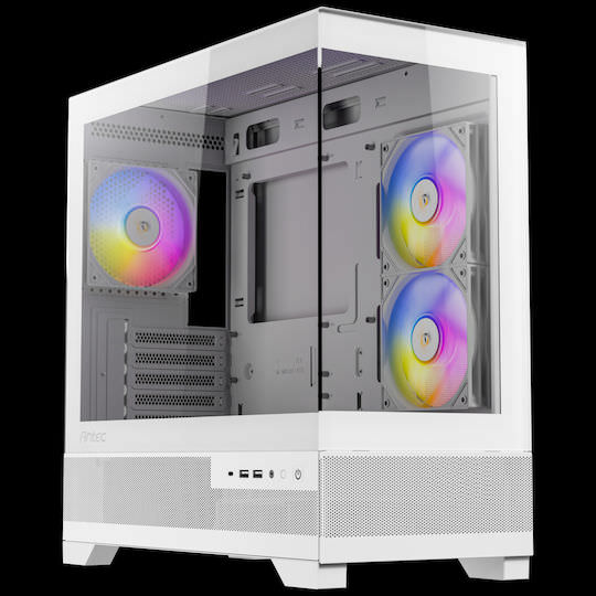Antec CX500M ARGB Gaming Mini Tower Κουτί Υπολογιστή με Πλαϊνό Παράθυρο Λευκό - Image 1