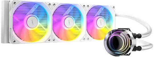Antec Vortex Lum 360 Υδρόψυξη Επεξεργαστή Τριπλού Ανεμιστήρα 120mm για Socket AM4/AM5/1200/115x με ARGB Φωτισμό Λευκή - Image 1