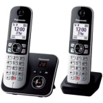 Panasonic KX-TG6862 Ασύρματο Τηλέφωνο Duo Μαύρο - Image 2