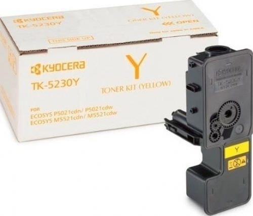 Kyocera TK-5230Y Γνήσιο Toner Laser Εκτυπωτή Κίτρινο High Capacity 2200 Σελίδων (1T02R9ANL0) - Image 1