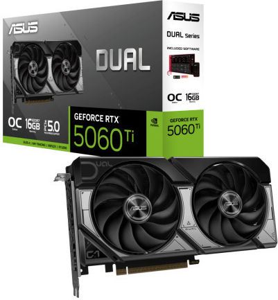 Asus GeForce RTX 5060 Ti 16GB GDDR7 Dual OC Κάρτα Γραφικών - Image 1