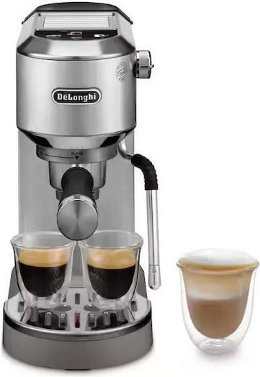 De'Longhi Dedica Duo Μηχανή Espresso 1450W Πίεσης 15bar Silver - Image 1