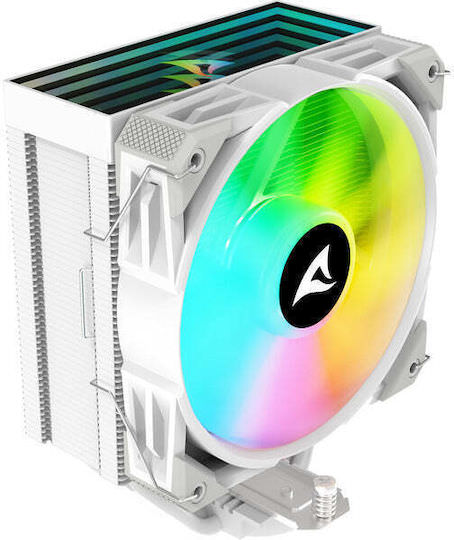 Sharkoon A40 RGB Ψύκτρα Επεξεργαστή για Socket AM4/AM5/1200/115x/1700 Λευκή - Image 1
