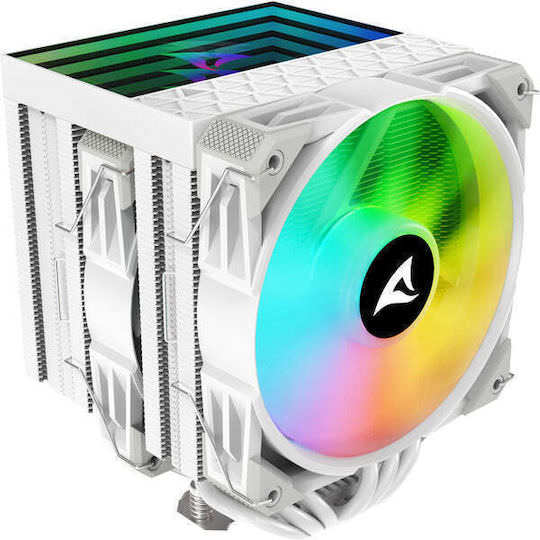 Sharkoon A60 RGB Ψύκτρα Επεξεργαστή για Socket AM4/AM5/1200/115x/1700 Λευκή - Image 1
