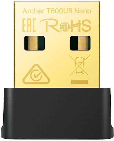 TP-LINK Archer T600ub Nano v1 Ασύρματος USB Αντάπτορας Δικτύου 600Mbps - Image 1