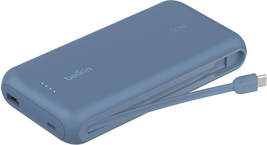 Belkin BoostCharge Power Bank 20000mAh 30W με Θύρα USB-A και Θύρα USB-C Power Delivery Μπλε - Image 1