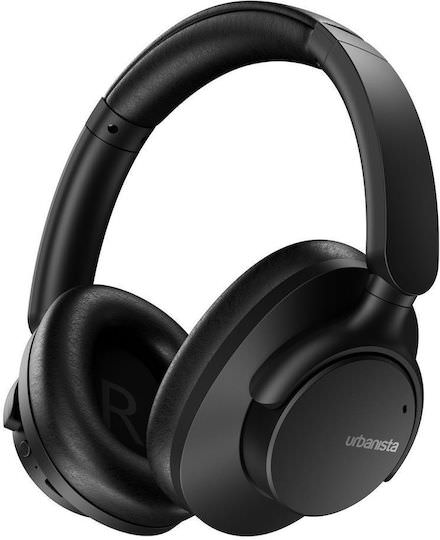 Urbanista Valencia Ασύρματα / Ενσύρματα Over Ear Ακουστικά με 50 ώρες Λειτουργίας Midnight Black - Image 1