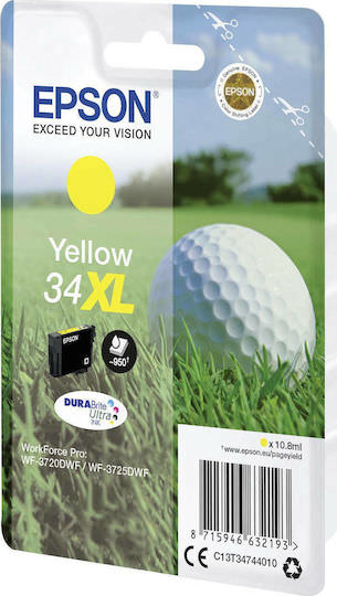 Epson 34XL Γνήσιο Μελάνι Εκτυπωτή InkJet Κίτρινο (C13T34744010) - Image 1