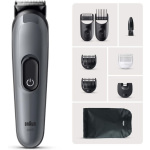 Braun Series 3 Επαναφορτιζόμενη Κουρευτική Μηχανή Γκρι AIO3540 - Image 3