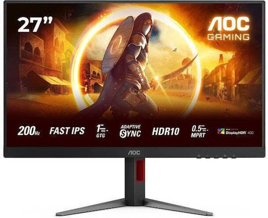 AOC 27G4HA IPS HDR Gaming Monitor 27" FHD 1920x1080 200Hz με Χρόνο Απόκρισης 1ms GTG - Image 1