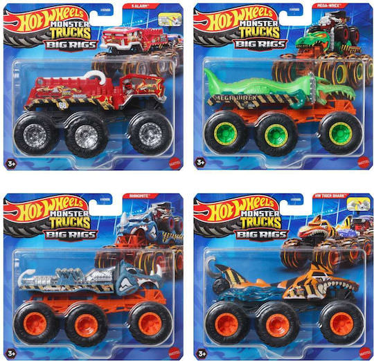Hot Wheels Φορτηγό 1:64 Monster Truck για 3+ Ετών (Διάφορα Σχέδια) 1τμχ - Image 1