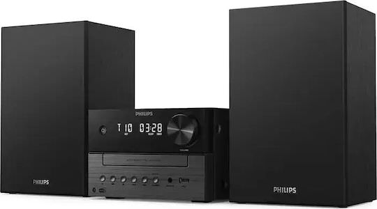 Philips Ηχοσύστημα 2.0 TAM3505M2 TAM3505M2/12 18W με CD / Digital Media Player, WiFi και Bluetooth Μαύρο - Image 1