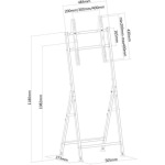 Neomounts Flat PLASMA-M1000 Βάση Τηλεόρασης Τοίχου έως 55" και 35kg Μαύρο - Image 3