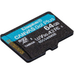 Kingston Canvas Go Plus microSDXC 64GB Class 10 με αντάπτορα - Image 3