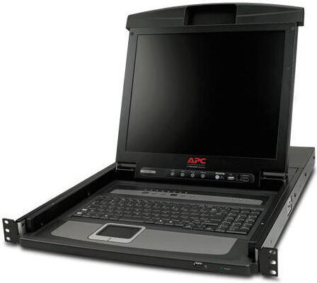 Apc Lcd Console Kvm Console Kvm Switch 8 Ports Ps/2 17" Rack Mountable Vga Black 1u P N Ar3106sp Smx1000c Smx1500rm2uc Smx1500rm2ucnc Smx750c Smx750cnc Srt5krmxlw-tw - Image 1