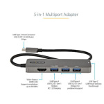 StarTech USB-C Docking Station με HDMI 4K PD Ethernet Γκρι (DKT30CHPD3) - Image 5