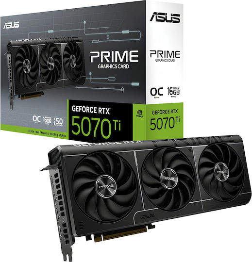 Asus GeForce RTX 5070 Ti 16GB GDDR7 Prime OC Κάρτα Γραφικών - Image 1