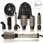 Bellissima Air Wonder 8in1 Κεραμική Ηλεκτρική Βούρτσα με Αέρα για Ίσιωμα και Μπούκλες 1000W Λευκή