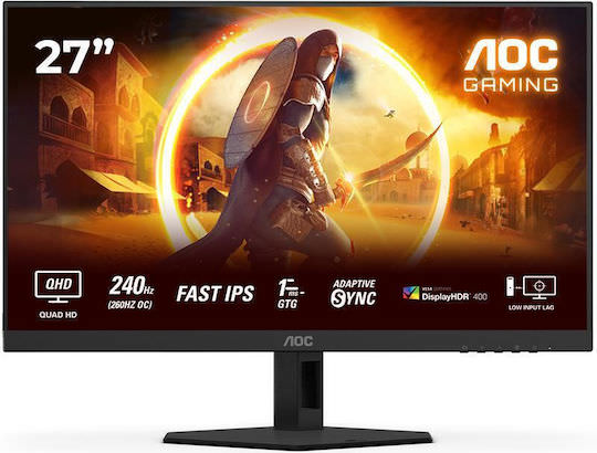 AOC Q27G4ZR IPS Monitor 27" QHD 2560x1440 240Hz με Χρόνο Απόκρισης 1ms GTG - Image 1